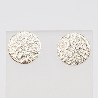 Silver glitter studs