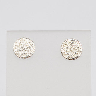 Silver glitter studs