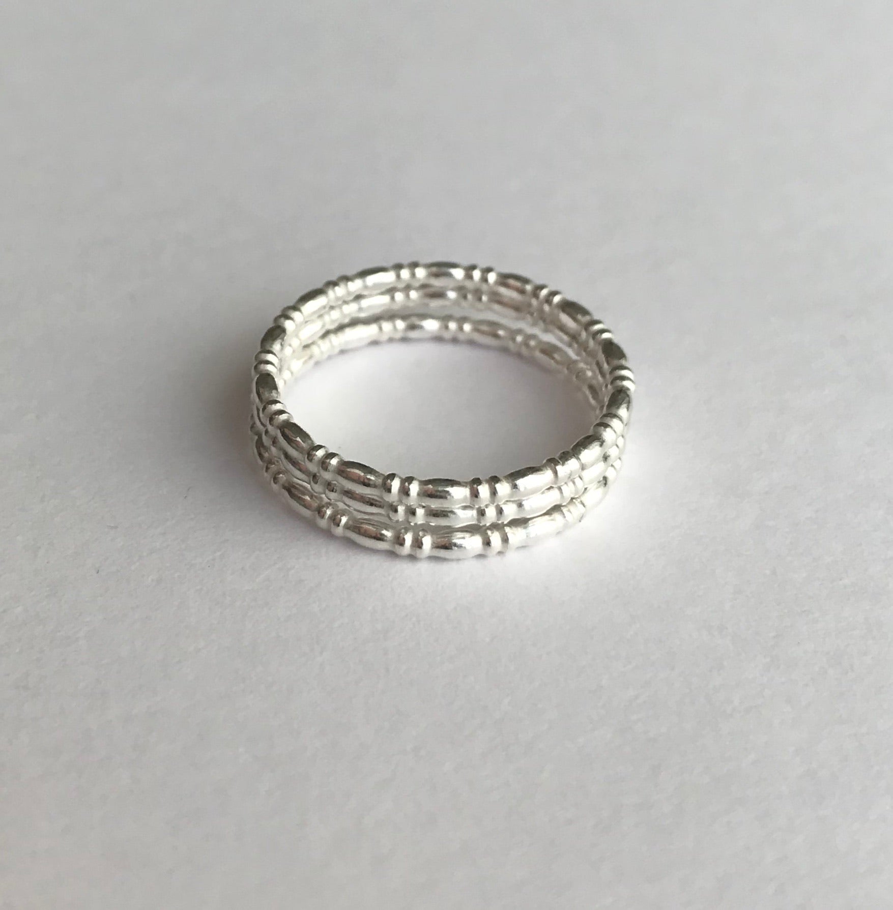 Sterling silver sale bamboo ring