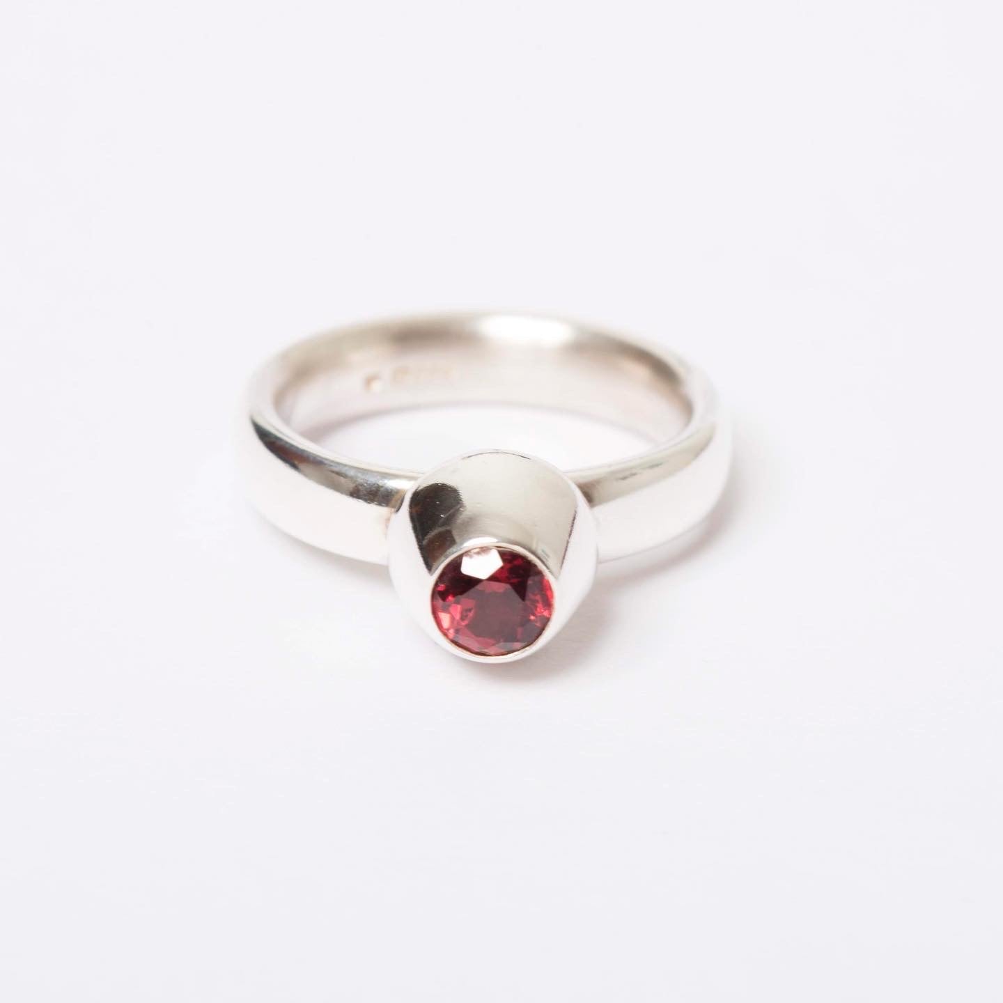 Garnet Large Honey Pot Ring