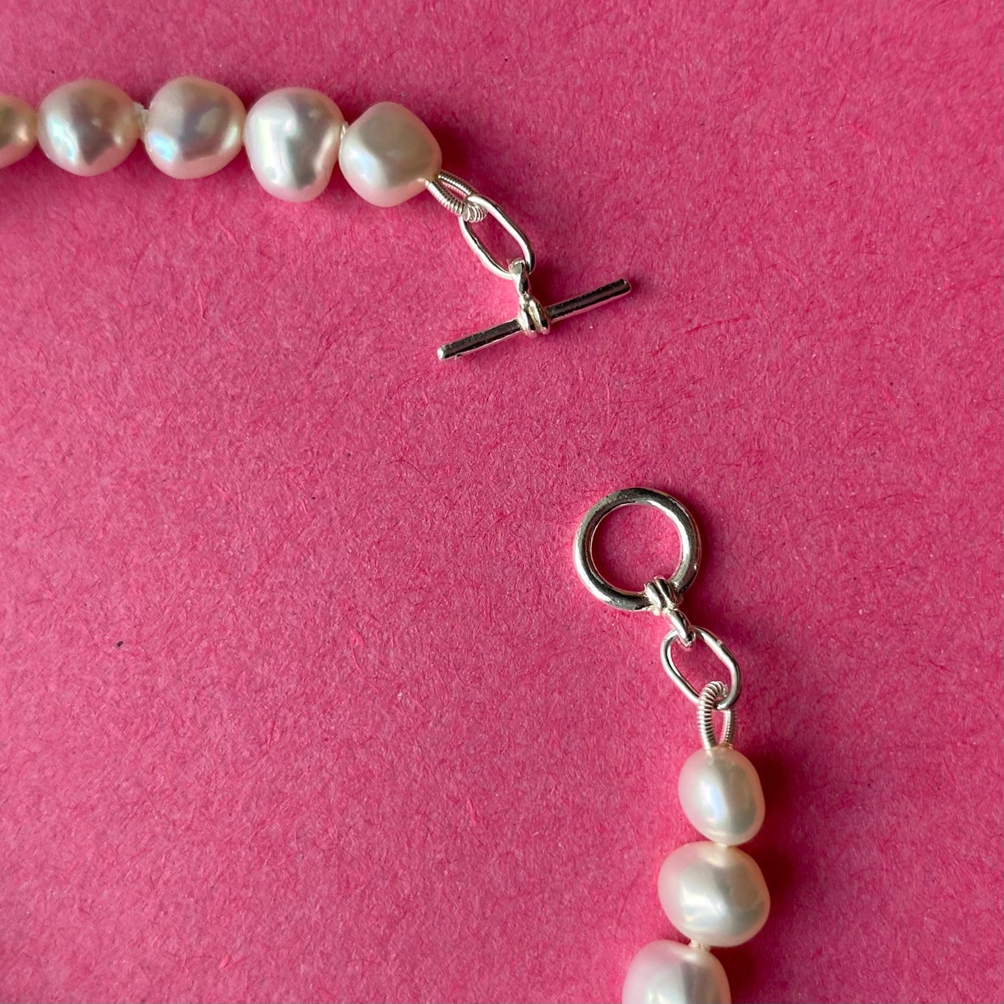 White Freshwater Pearl Bracelet