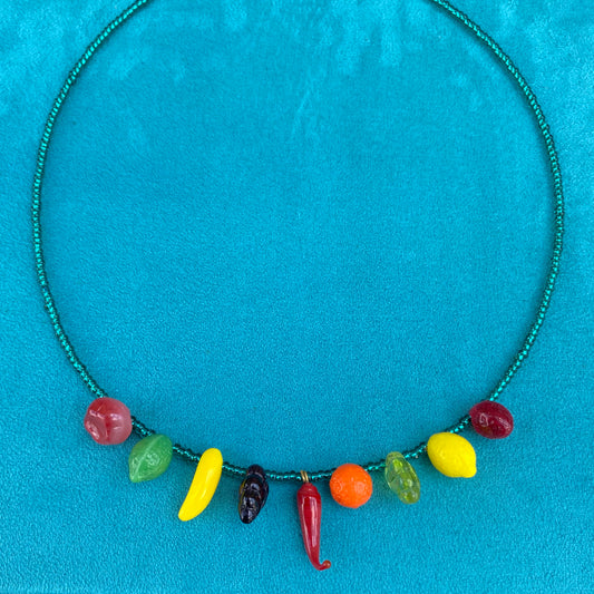 Fruits & Chili Necklace