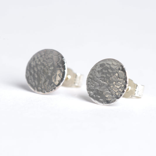 Silver lace studs